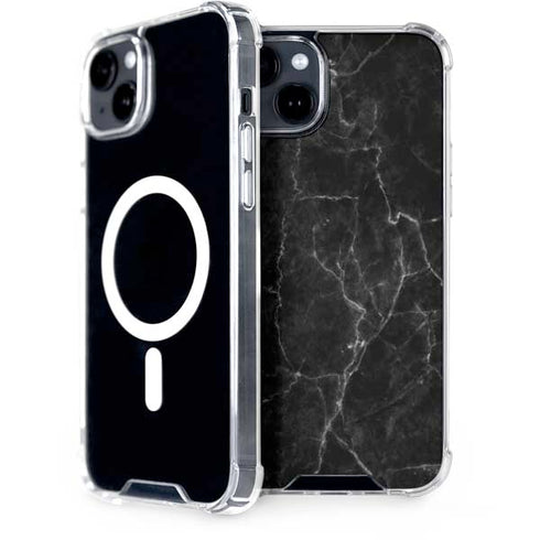 Black Marble iPhone 15 MagSafe Case